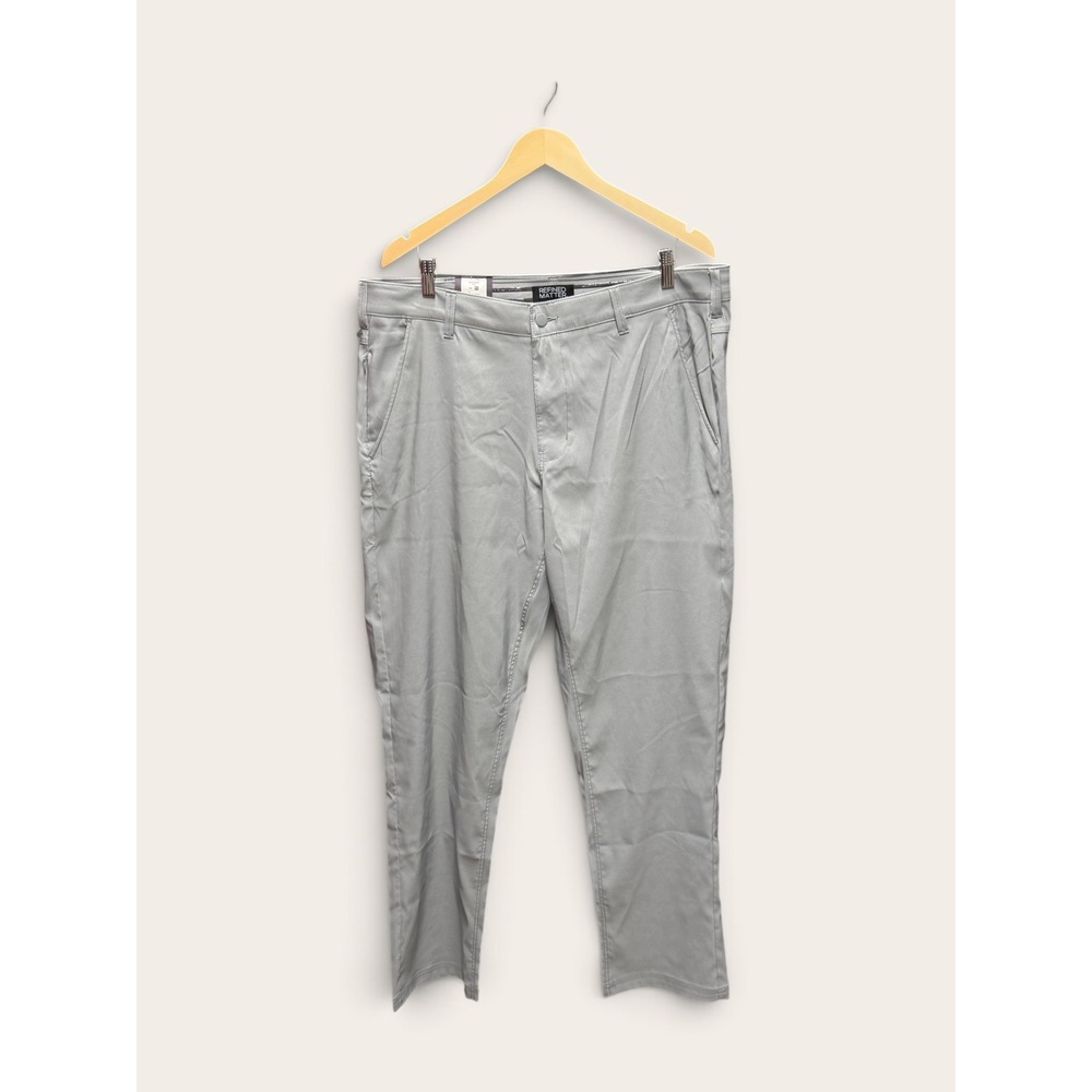 Refined Matter Mens Performance Chino Pants 40x34 Gray Straight Stretch NWT